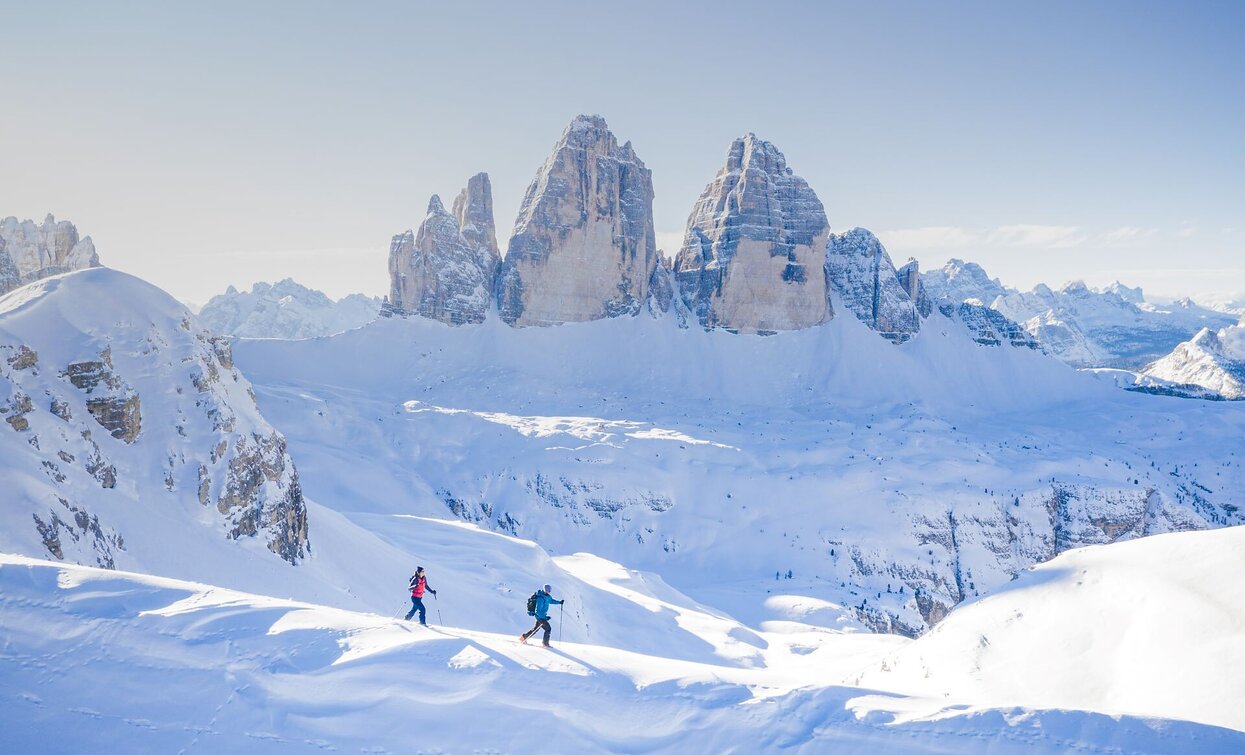 Schneeschuhwanderung: Drei Zinnen | © Harald Wisthaler, Sexten Schneeschuhwanderung: Drei Zinnen | © Harald Wisthaler, Sexten