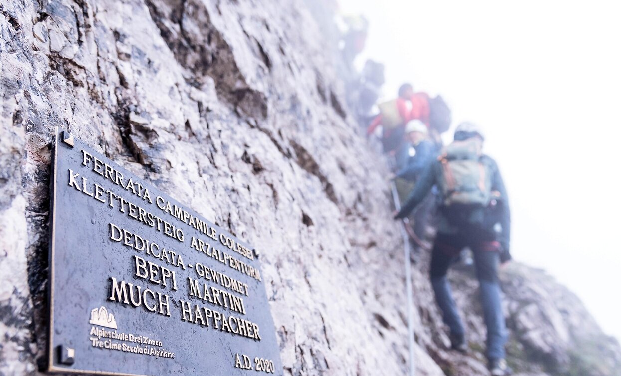 Start zum Klettersteig Arzalpenkopf | © TV Sexten - Daniel Rogger, Sexten Start zum Klettersteig Arzalpenkopf | © TV Sexten - Daniel Rogger, Sexten