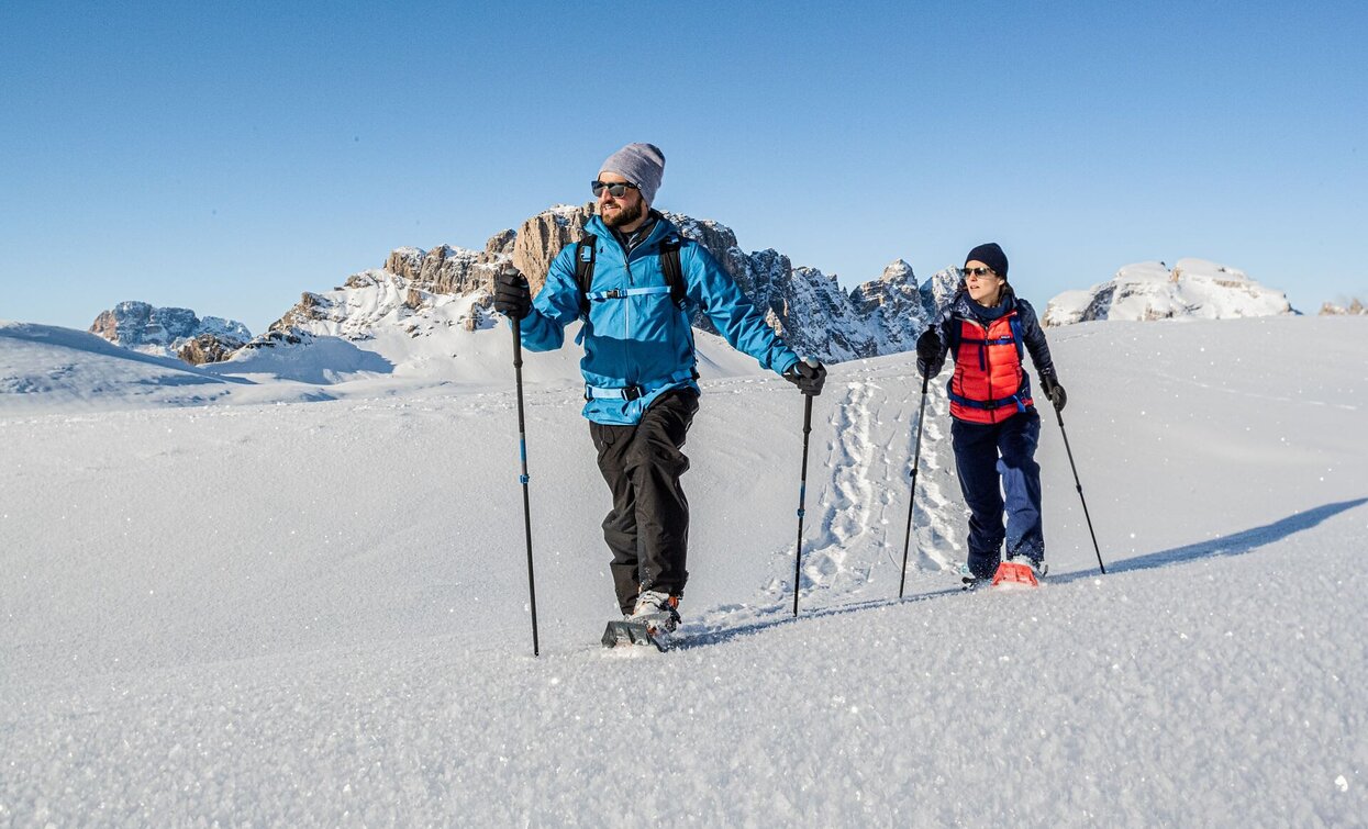 Schneeschuhwanderung: Skitourenlehrpfad | © Harald Wisthaler, Sexten Schneeschuhwanderung: Skitourenlehrpfad | © Harald Wisthaler, Sexten